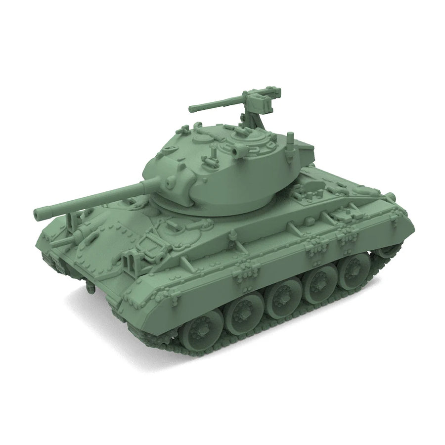 US M24 Chaffee Light Tank 1/144 Scale Resin Model Kit - 1/144 resin model view 2