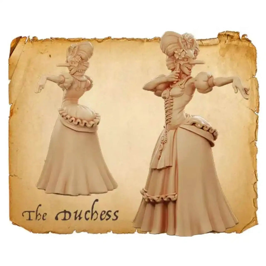 Moonstone The Masquerade Fantasy Fae/Masked Characters Set 32mm Resin Figure Kit - resin model view 2