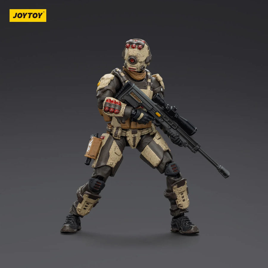 Sci-Fi Cyberpunk Tactical Operator Team with Sniper Rifles 32mm Resin 4-Figure Kit - resin model view 3