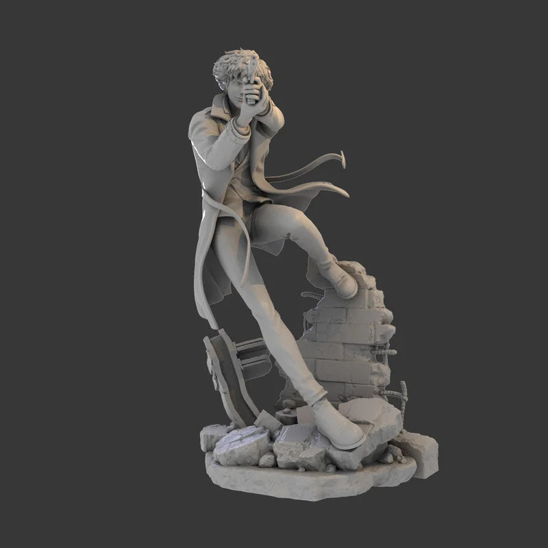 Spike Spiegel Combat Pose 1/24 Resin Figure Kit - 1/24 resin model view 2