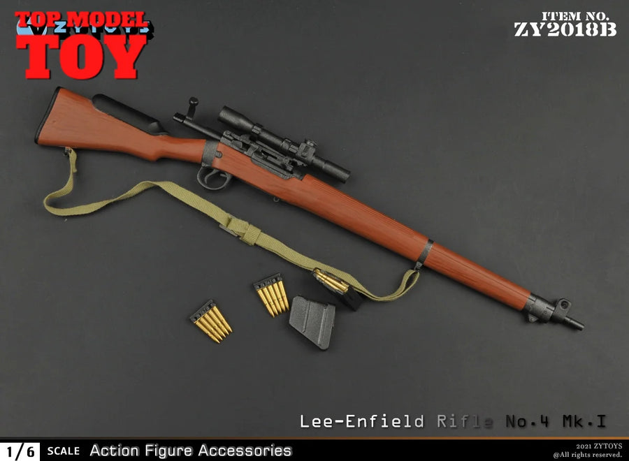 Lee-Enfield No.4 Mk.I Rifle Set 1/6 Resin Accessory Kit - 1/6 resin model view 6