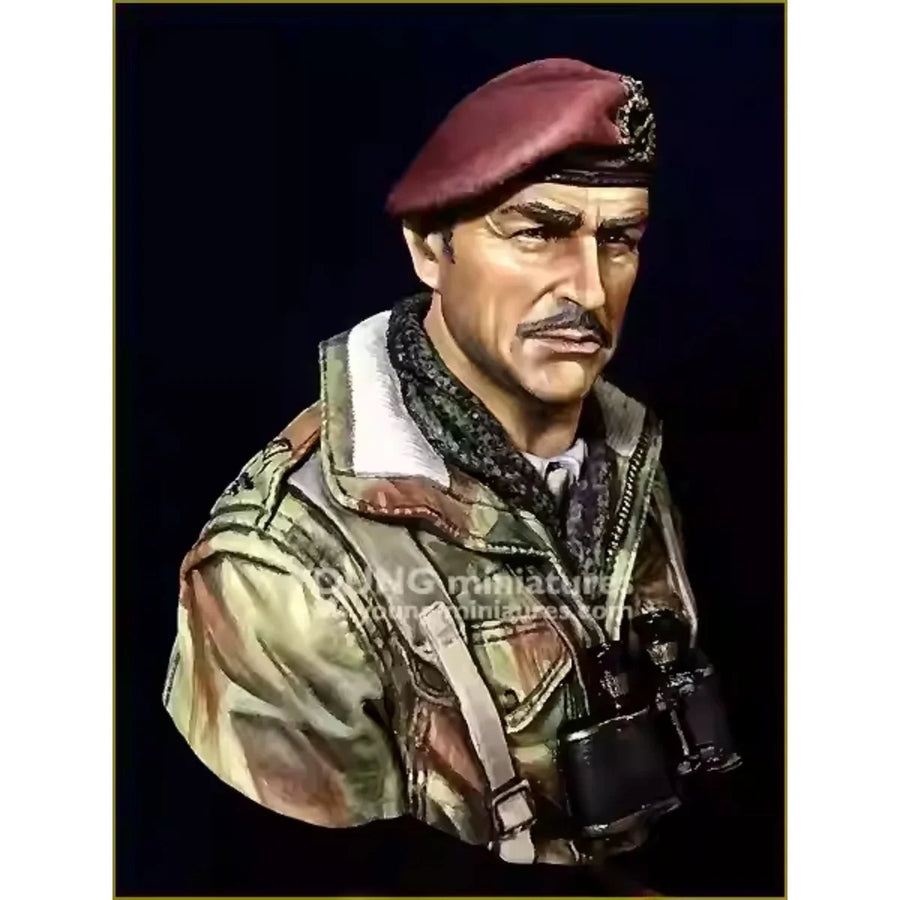 British WWII Paratrooper Officer Arnhem 1/10 Resin Bust - 1/10 resin model view 2