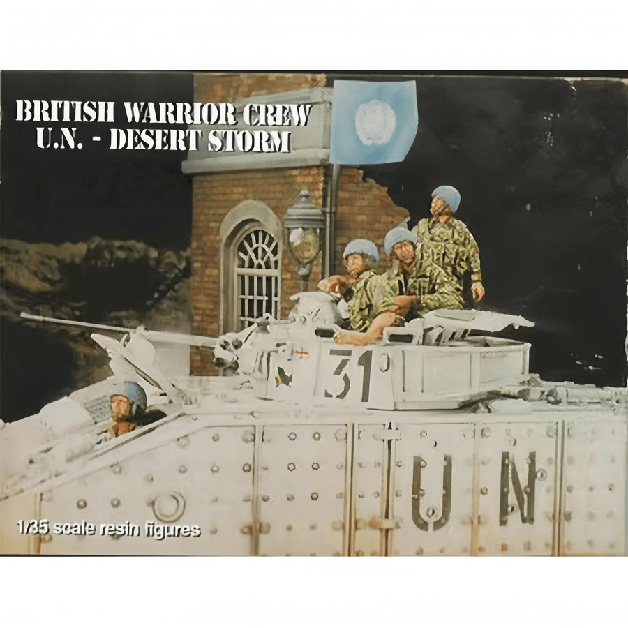 British Warrior Crew U.N. Desert Storm 1/25 Resin Figure Set - 1/25 resin model view 2