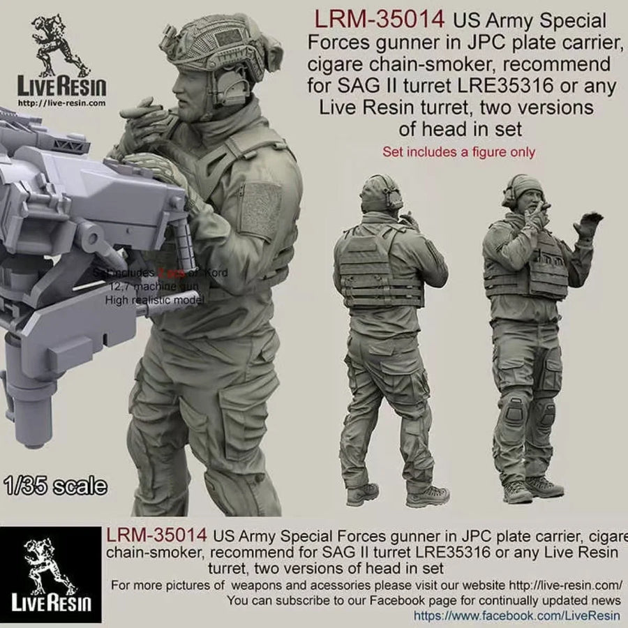 Modern US Special Forces Operators Tactical Gear 1/35 Resin Figure Kit - resin model view 2