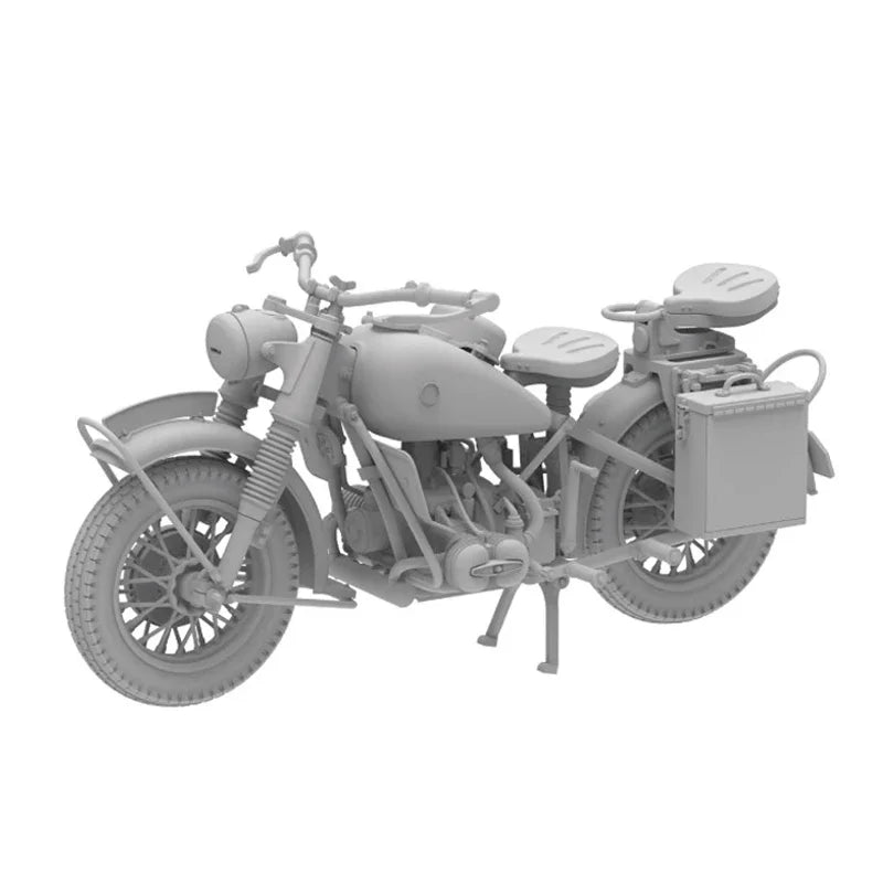 German R75 Solo Military Motorcycle 1/16 Resin Model Kit - 1/16 resin model view 5