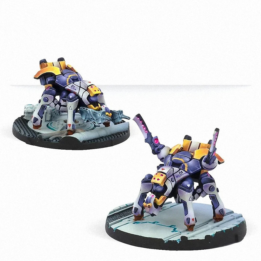 Probots Combat Walker Squad Resin Figure Kit Set - resin model view 2