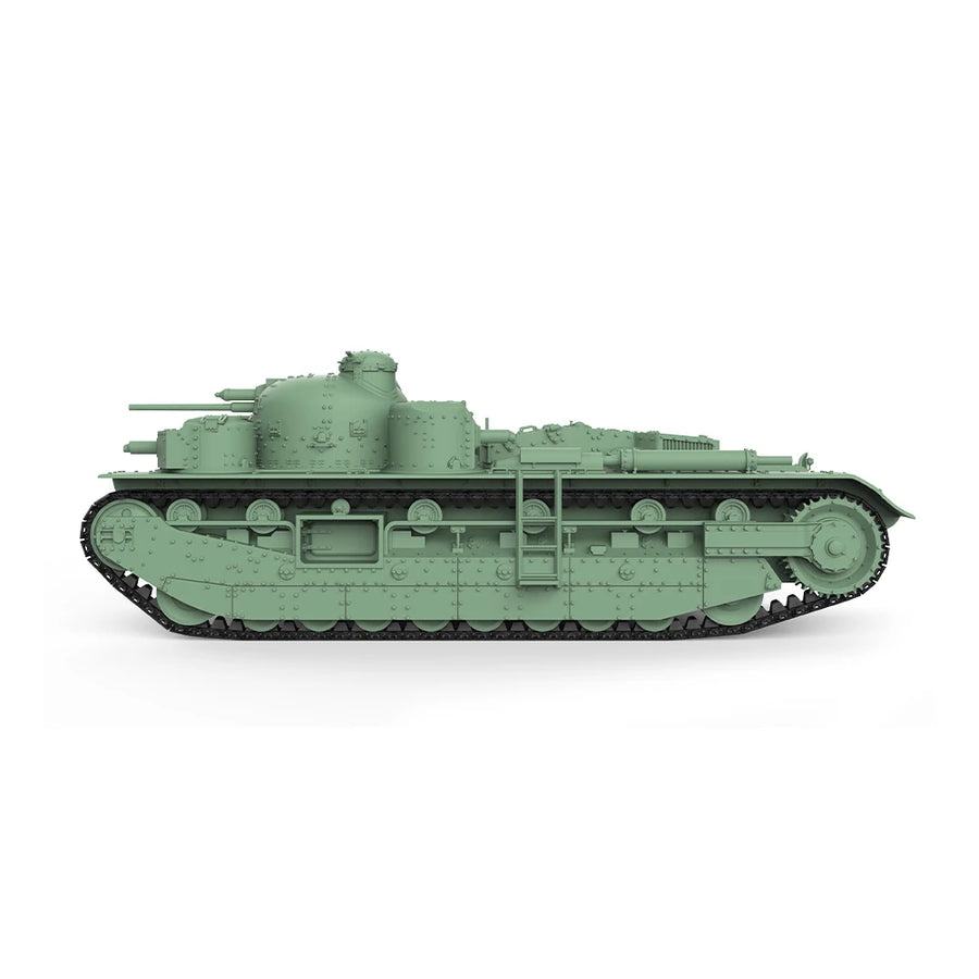 British A1E1 Independent Heavy Tank 1/56 Resin Model Kit - 1/56 resin model view 2
