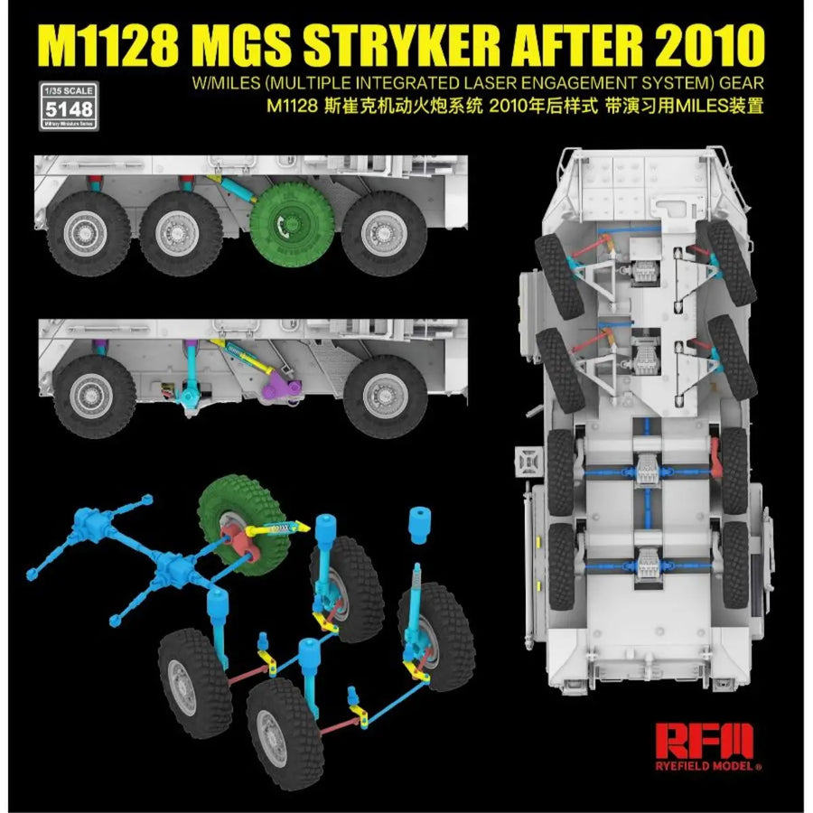 M1128 MGS Stryker After 2010 1/35 Resin Model Kit - 1/35 resin model view 5