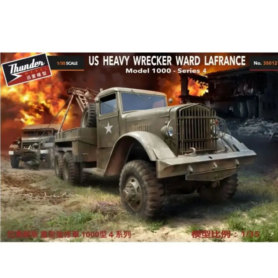 US M1000 Heavy Wrecker Ward LaFrance 1/35 Resin Model Kit - 1/35 resin model view 2