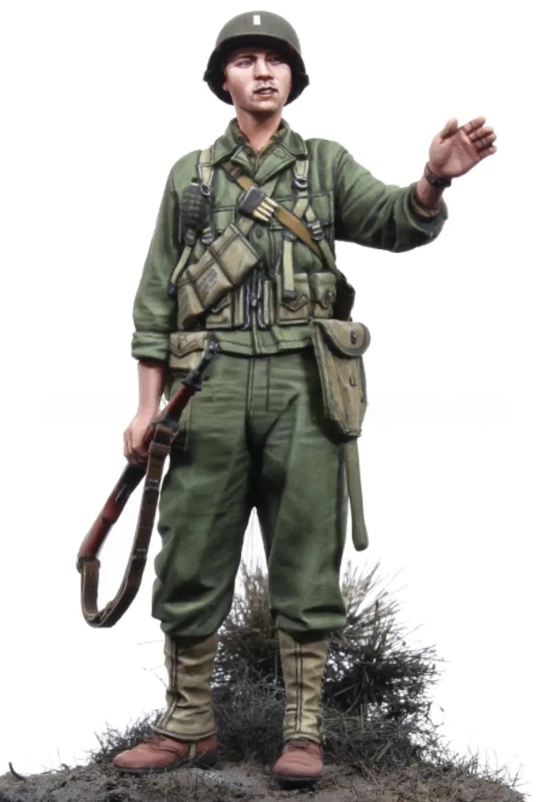 WWII US Army 2nd Infantry Division Soldiers 1/35 Resin Figure Set - 1/35 resin model view 4