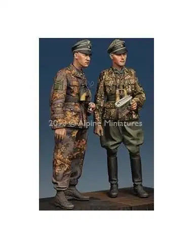 WWII German Waffen-SS Officers Set 1/35 Resin Figure Kit - resin model view 2