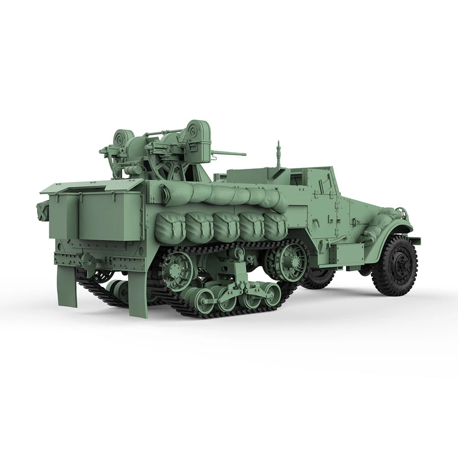 German Sd.Kfz Half-Track SPAA 1/144 Resin Vehicle Kit - resin model view 3
