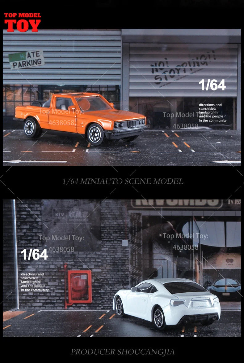 Three-Story Urban Parking Garage 1/64 Resin Display Diorama - 1/64 resin model view 3