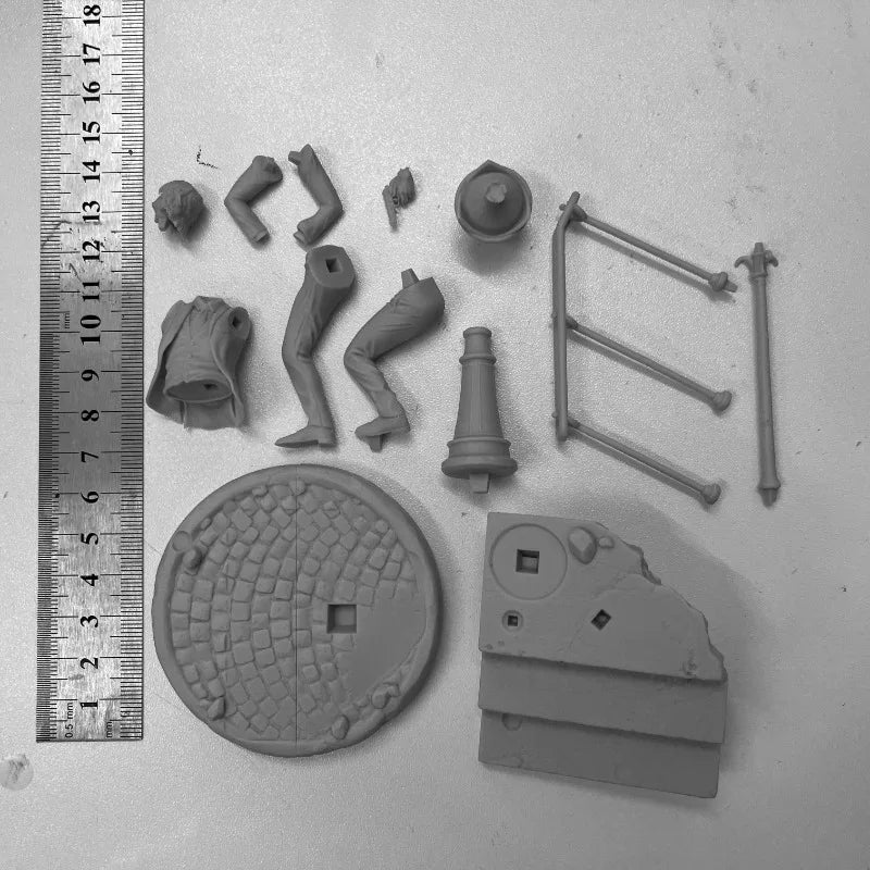 John Wick Street Fighter 1/24 Resin Model Diorama Kit - 1/24 resin model view 4