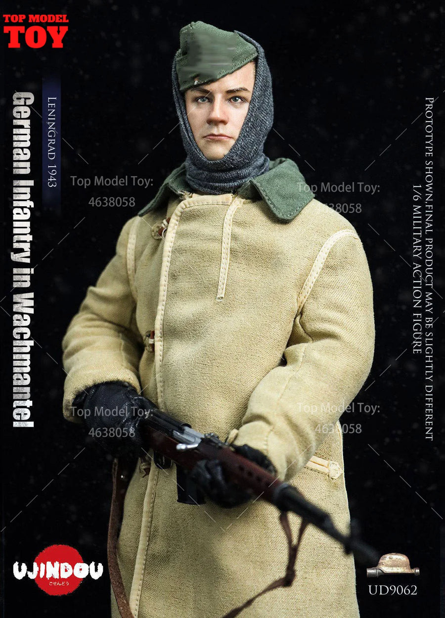 WWII German Infantry Soldier 1/6 Scale Resin Figure Kit - 1/6 resin model view 3