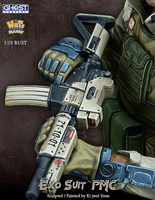 PMC Soldier EXO Suit PMC 1/10 Resin Bust Kit - 1/10 resin model view 6