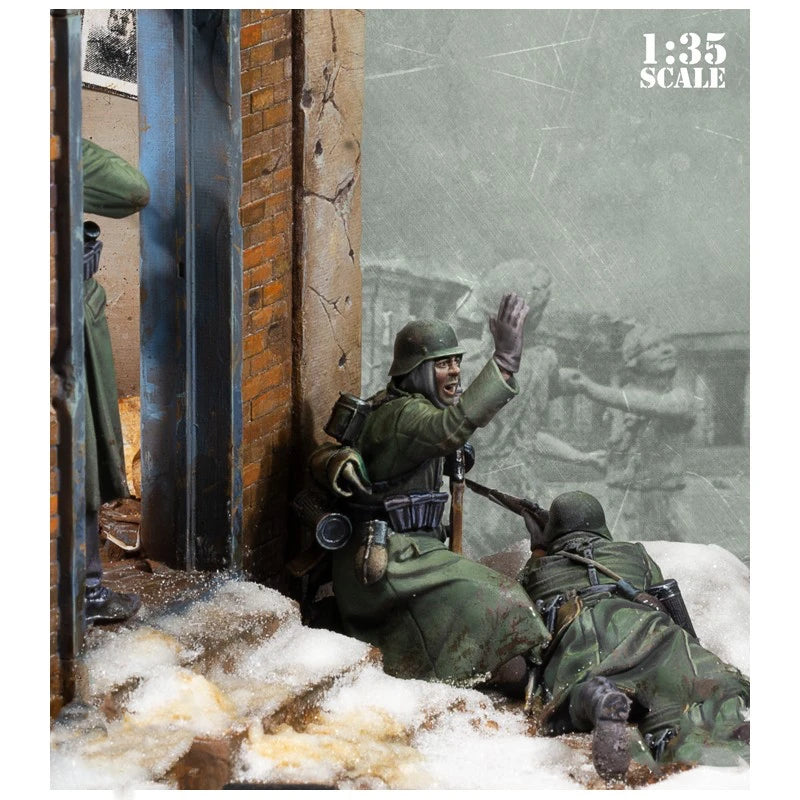 WWII Soviet Soldiers Stalingrad 1942 1/35 Resin Diorama Set - 1/35 resin model view 4