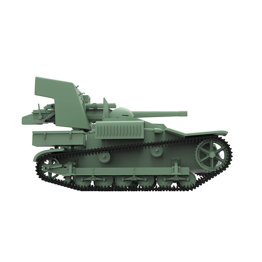 WWII Soviet Light Tank T-26 1/35 Resin Vehicle Kit - resin model view 2
