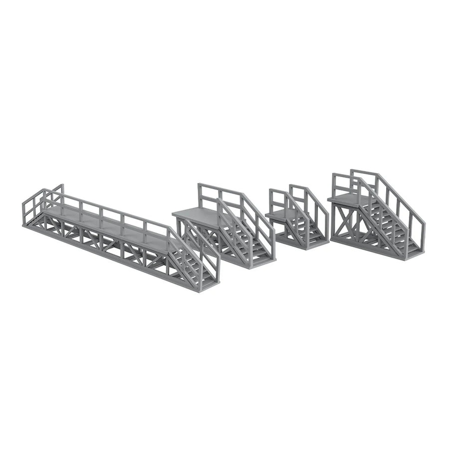 Locomotive Factory Work Ladder Set 1/87 Resin Diorama Kit - 1/87 resin model view 2