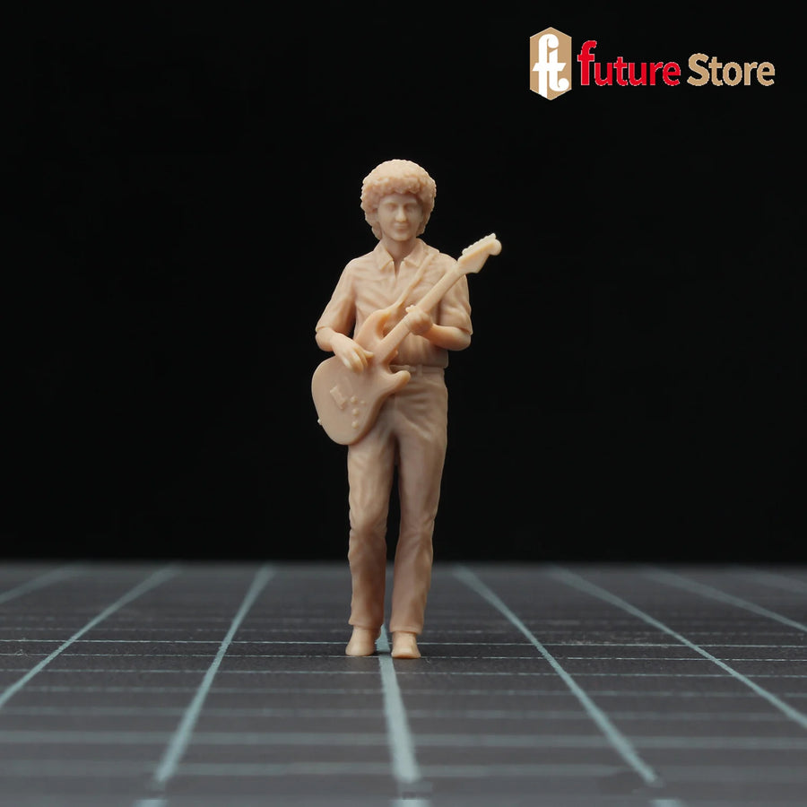 Fantasy Male Warrior with Staff 1/64 Resin Figure Kit - resin model view 2