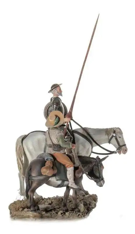Don Quixote and Sancho Panza 54mm Resin Figure Diorama Set - 54mm resin model view 3