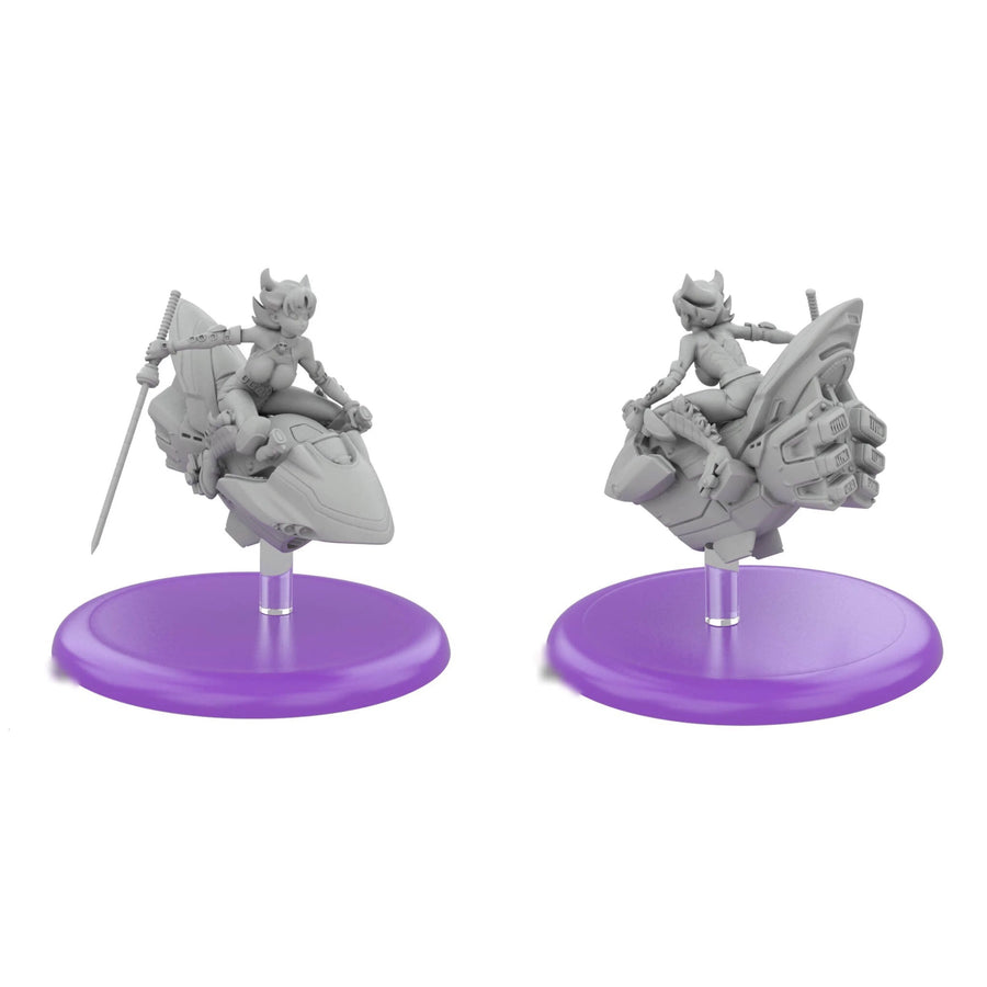 Sci-Fi Pilot Warrior Four-Figure Diorama Set 40mm Resin Model Kit - 40mm resin model view 3