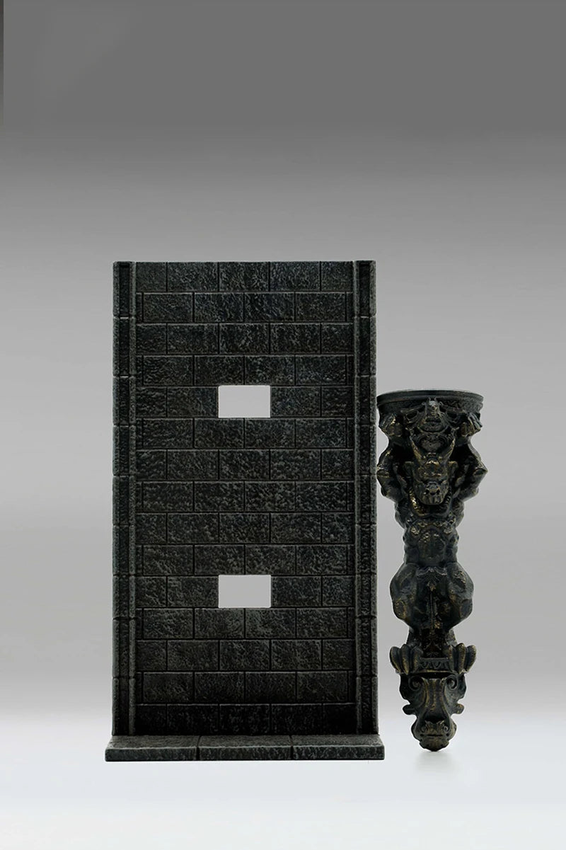 Black Stone Pillar Character Resin Figure Kit - Gothic Fantasy Diorama Accessory - resin model view 4