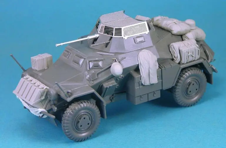 WWII German SdKfz.222 Armored Car Stowage Set 1/35 Resin Kit - 1/35 resin model view 2