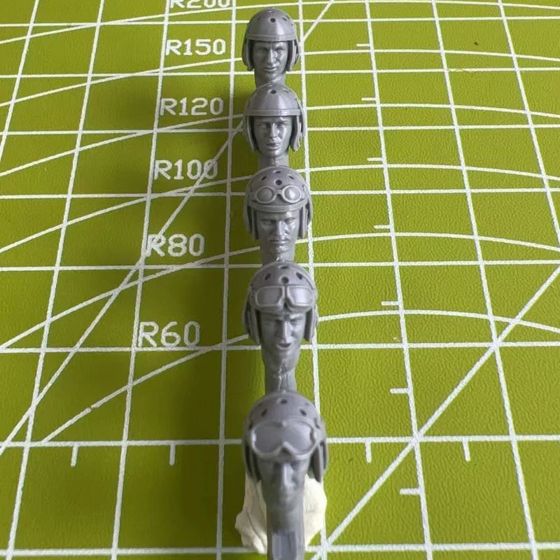 WWII Pilot Helmets Replacement Set 1/35 Scale Resin Accessories Kit - 1/35 resin model view 5