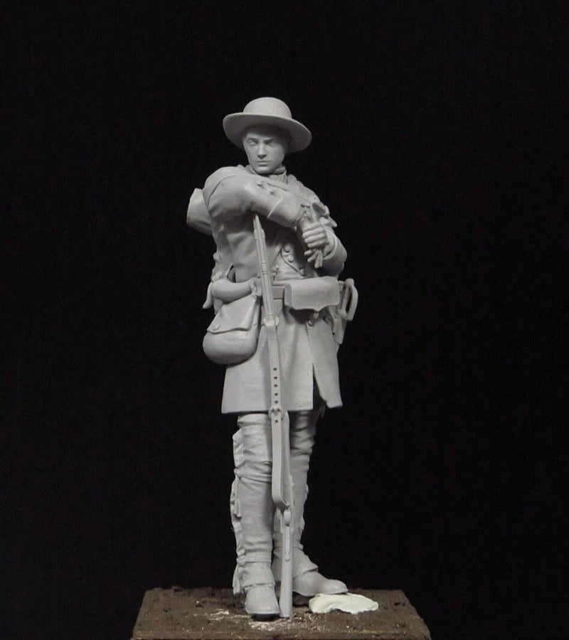 US Colonial Militia Soldier 1/24 Scale Resin Figure Set - 1/24 resin model view 5