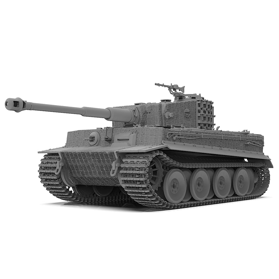 WWII German Tiger I Mid-Type Tank 1/72 Resin Model Kit - 1/72 resin model view 5