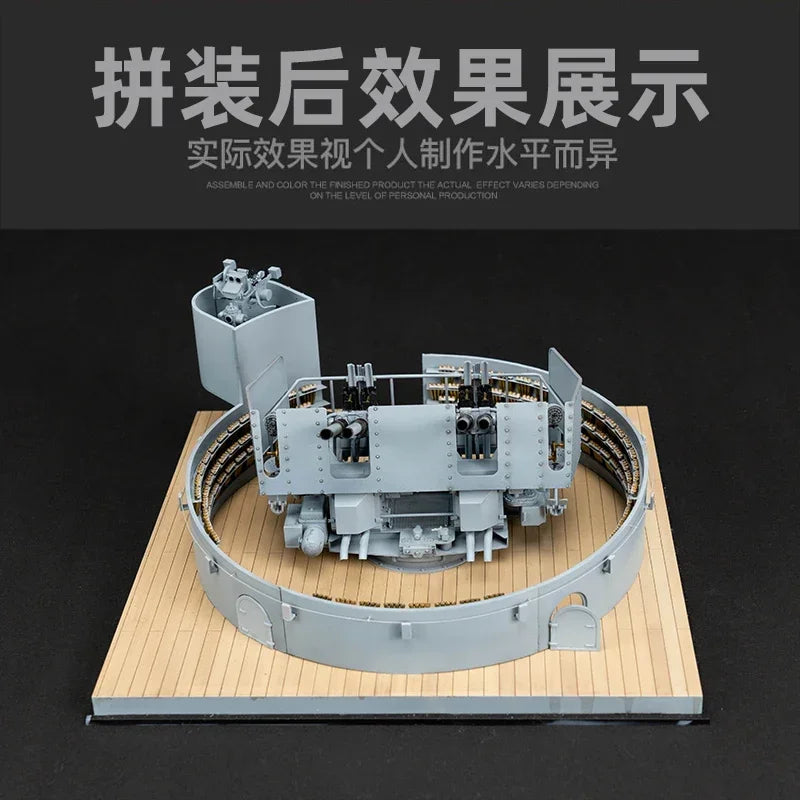 US Navy 40mm Quad Bofors AA Gun Mount 1/35 Resin Model Kit - 1/35 resin model view 2