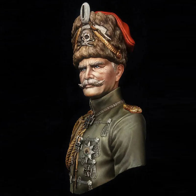 Austro-Hungarian Officer WWI Military Resin Bust Figure - resin model view 2