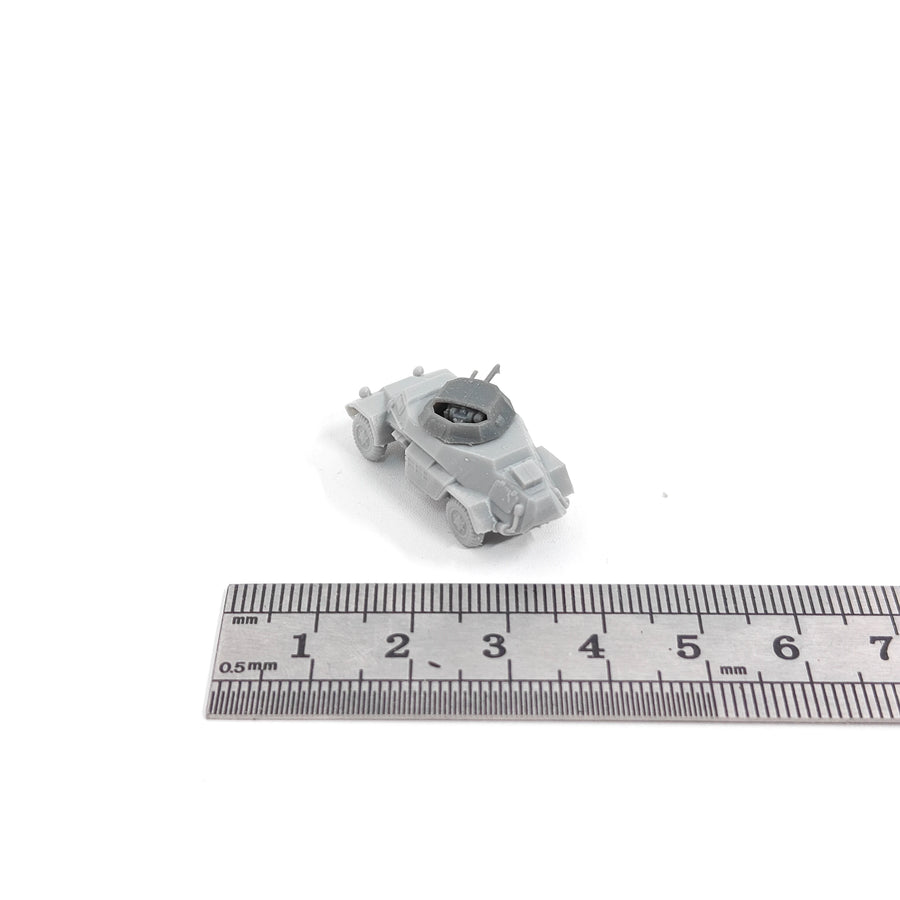 WWII German Sd.Kfz.222 Light Armored Car 1/144 Resin Model Kit - 1/144 resin model view 4