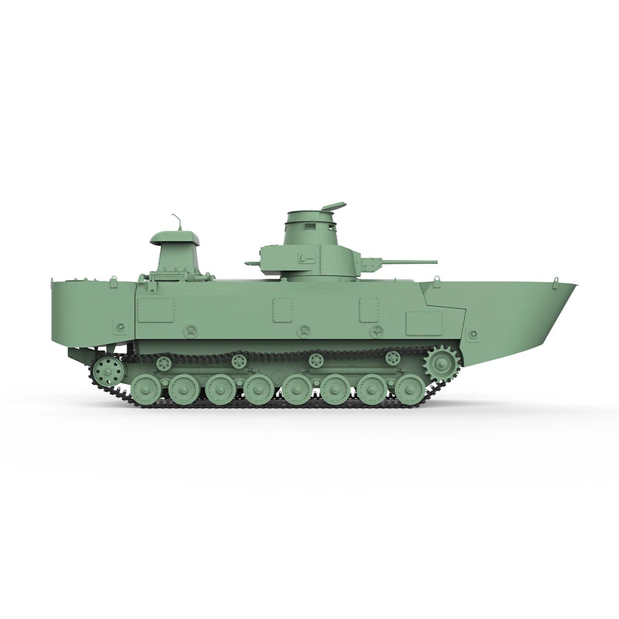 Type 3 Ka-Chi Japanese Medium Tank 1/56 Resin Model Kit - 1/56 resin model view 3