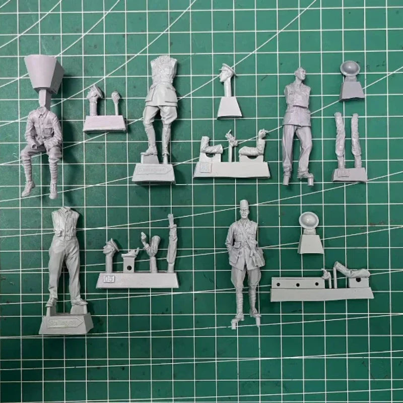 WWI British Tank Corps 5-Figure Set 1/35 Resin Kit - 1/35 resin model view 2
