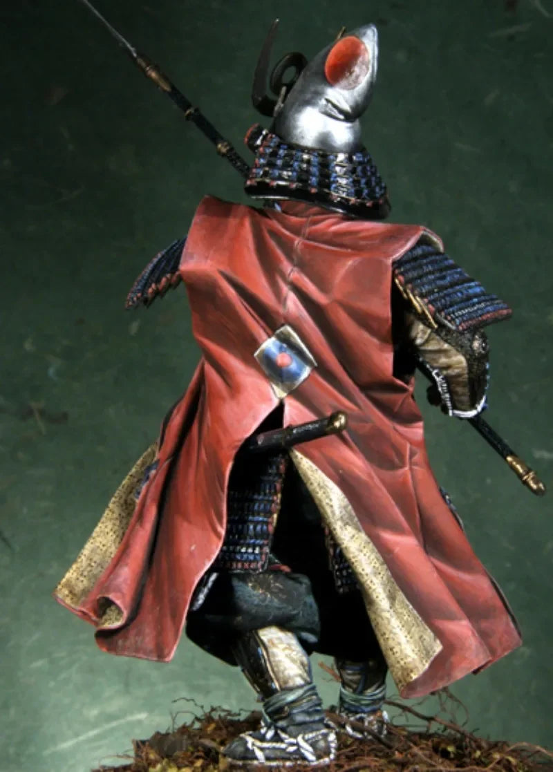 Ancient Japanese Samurai General with Naginata 90mm Resin Figure - 90mm resin model view 2