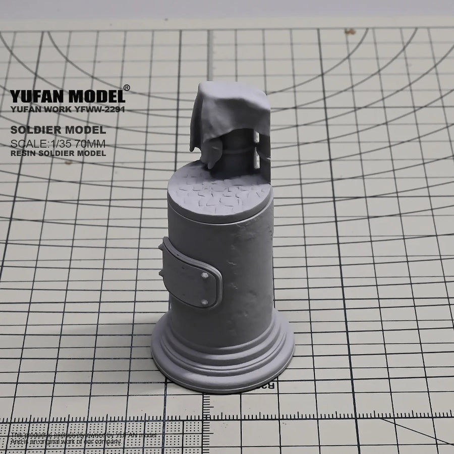 WWII German Stielhandgranate on Pedestal 1/35 Resin Accessory Kit - resin model view 2