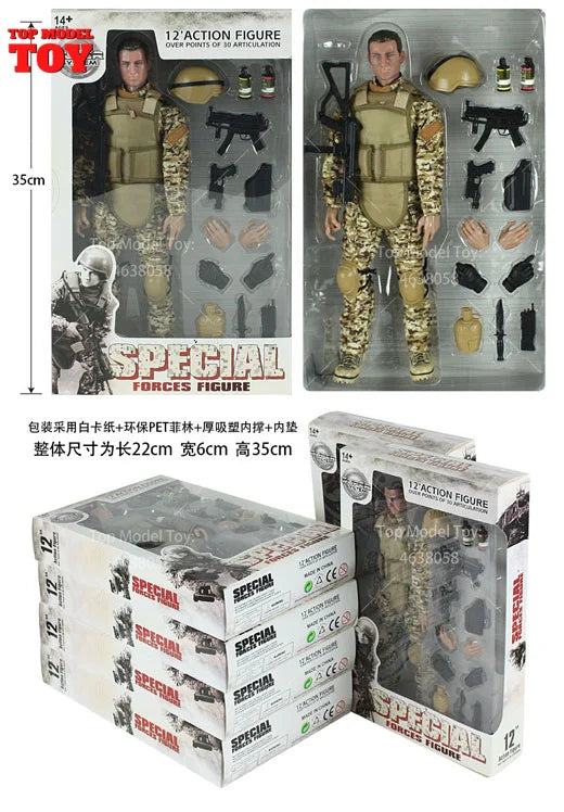 SWAT Team Tactical Operator 1/6 Scale 6-Figure Resin Military Kit - 1/6 resin model view 4