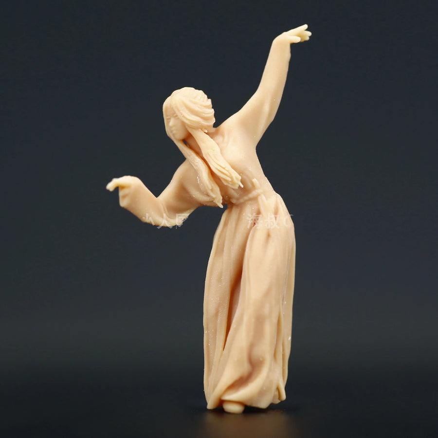 Ancient Chinese Dancer Figure 1/64 Resin Model Kit - 1/64 resin model view 2