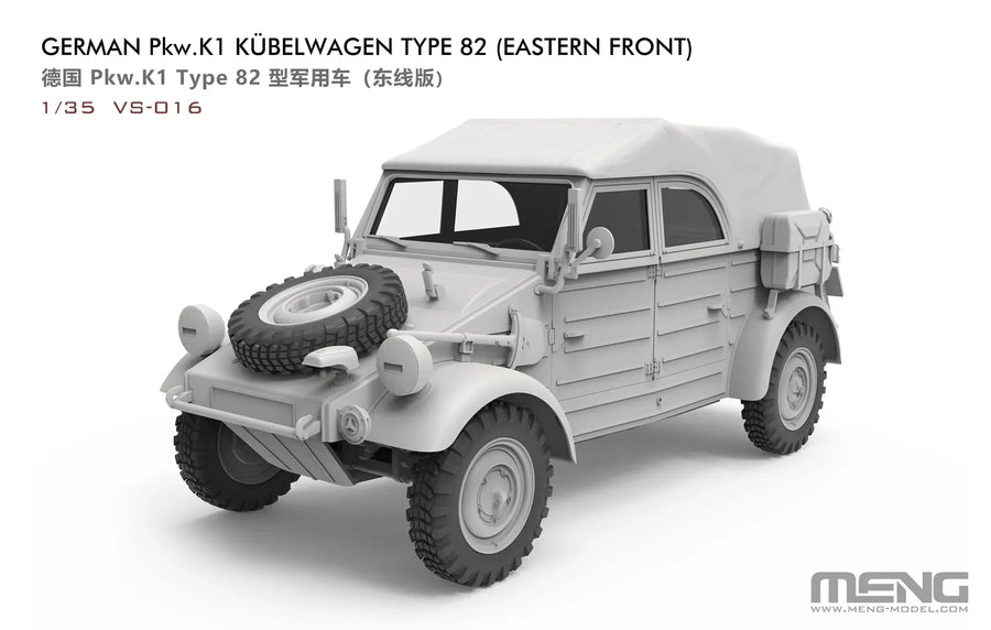 German Kübelwagen Type 82 Eastern Front 1/35 Resin Model Kit - 1/35 resin model view 2
