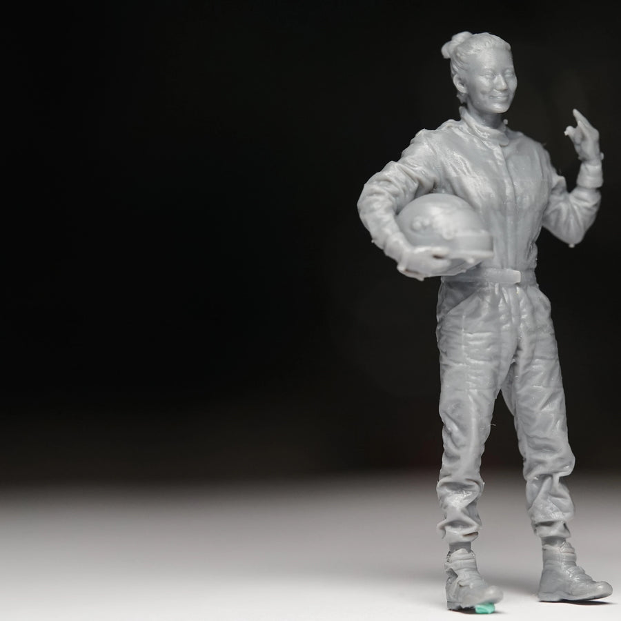 Racing Driver with Helmet - 1/35 Resin Figure Kit - 1/35 resin model view 3