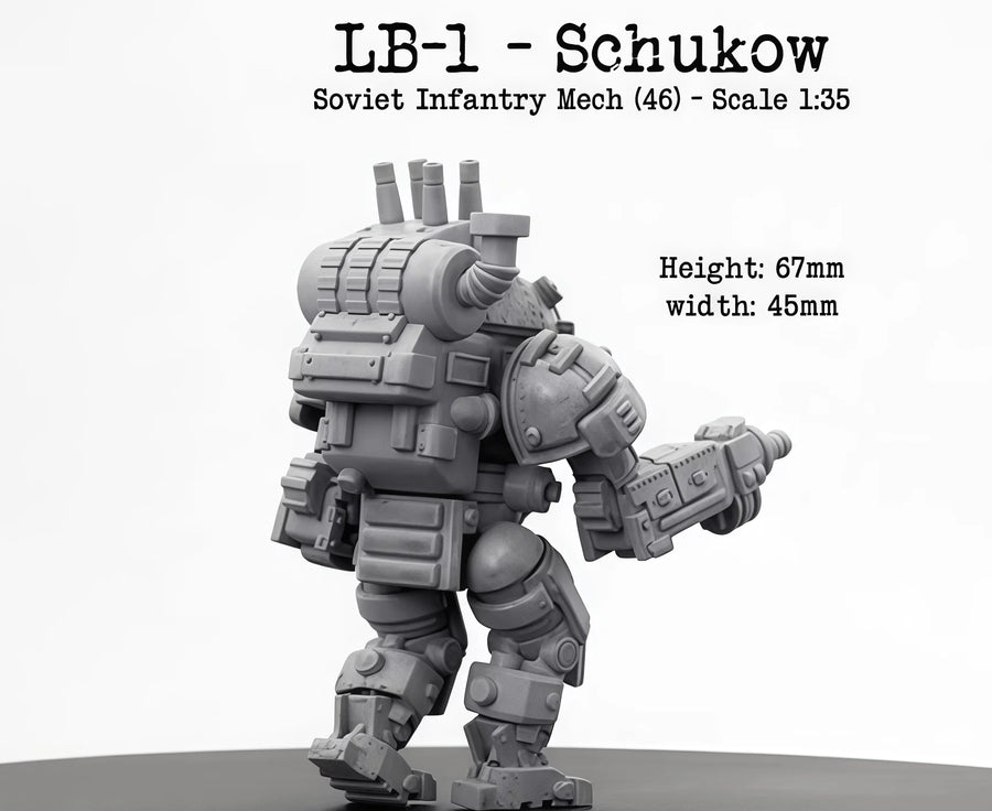 Sci-Fi Combat Walker Mech 1:35 Resin Model Kit - resin model view 3