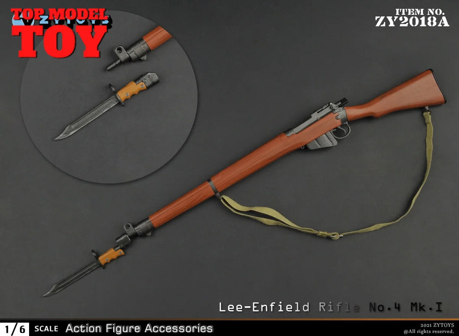 Lee-Enfield No.4 Mk.I Rifle Set 1/6 Resin Accessory Kit - 1/6 resin model view 4