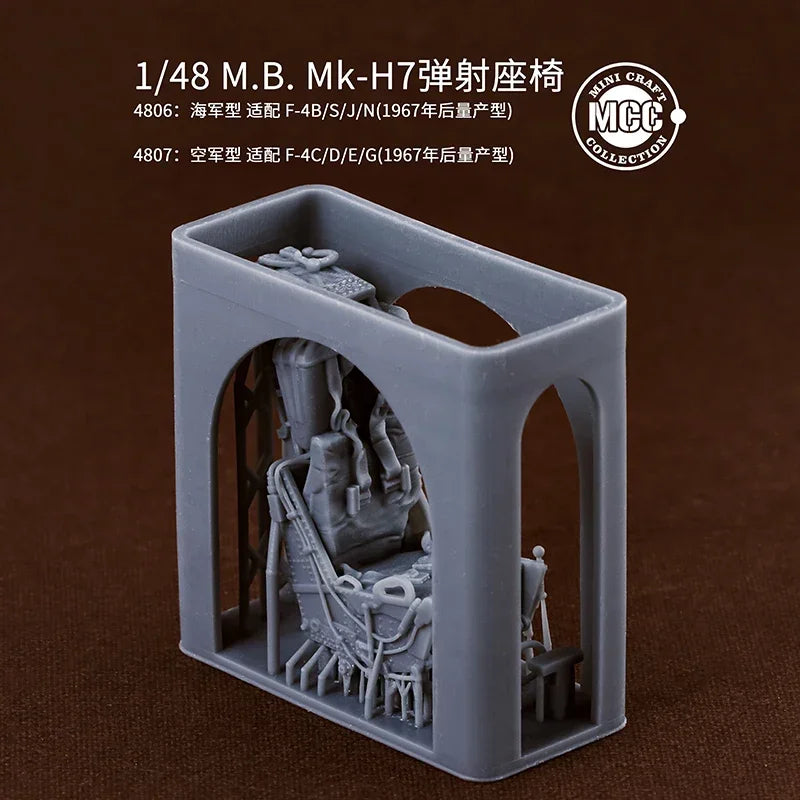 F-4 Phantom II Ejection Seat 1/48 Scale Resin Model Kit - 1/48 resin model view 2