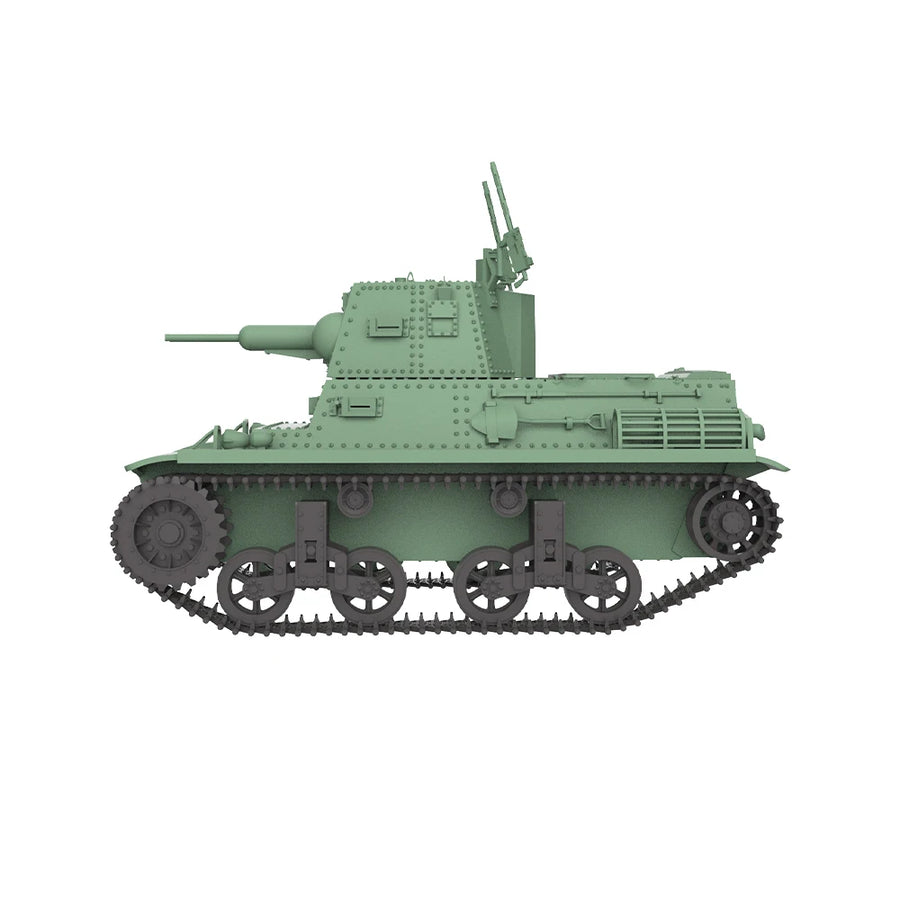 US M24 Chaffee Light Tank 1/35 Scale Resin Model Kit - 1/35 resin model view 3