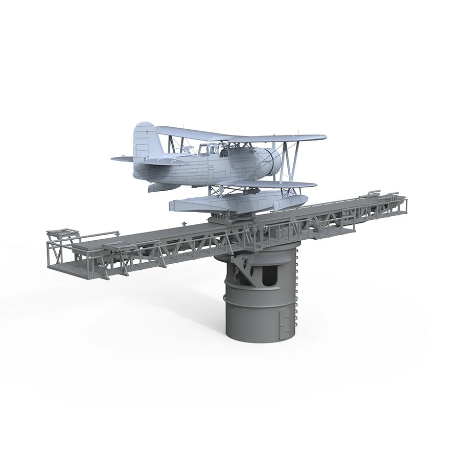 US Navy SOC-1 Seagull Aircraft Catapult 1/144 Resin Model Kit - 1/144 resin model view 3