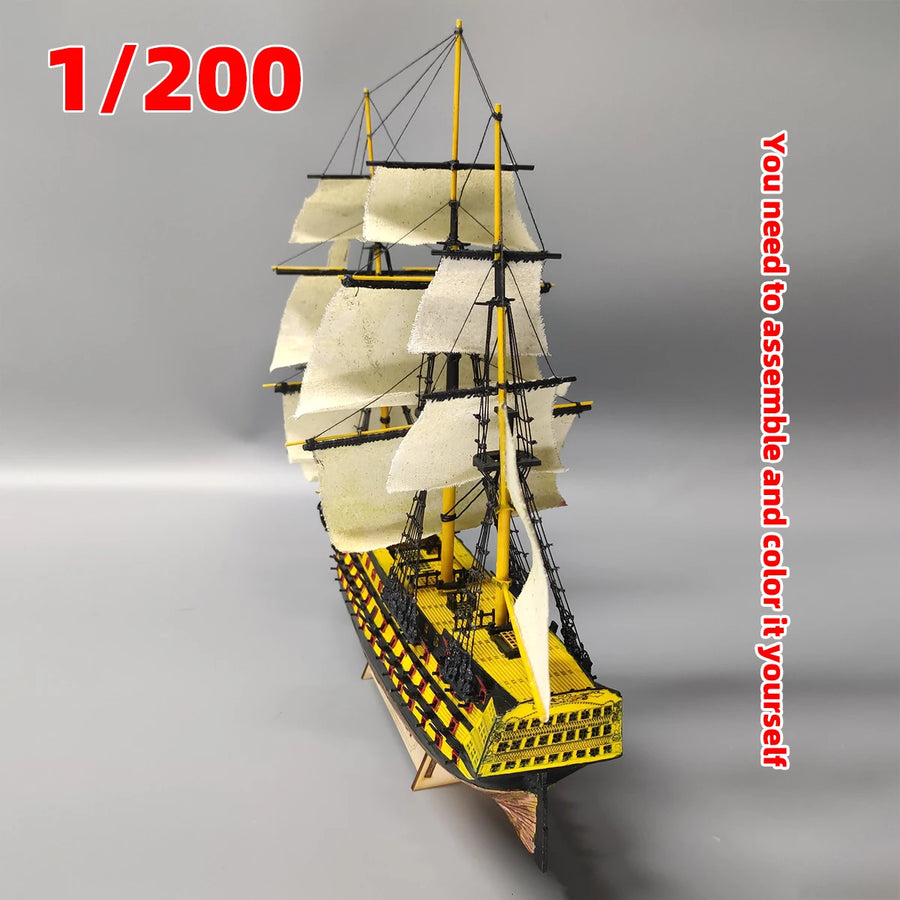 HMS Victory Naval Ship 1/200 Scale Resin Model Kit - 1/200 resin model view 6
