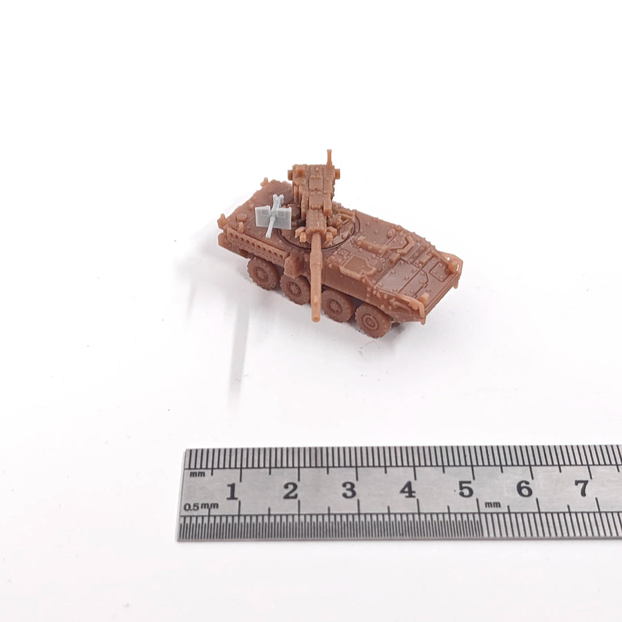 Modern Wheeled Armored Fighting Vehicle with Gun Turret 28mm Resin Vehicle Kit - resin model view 2