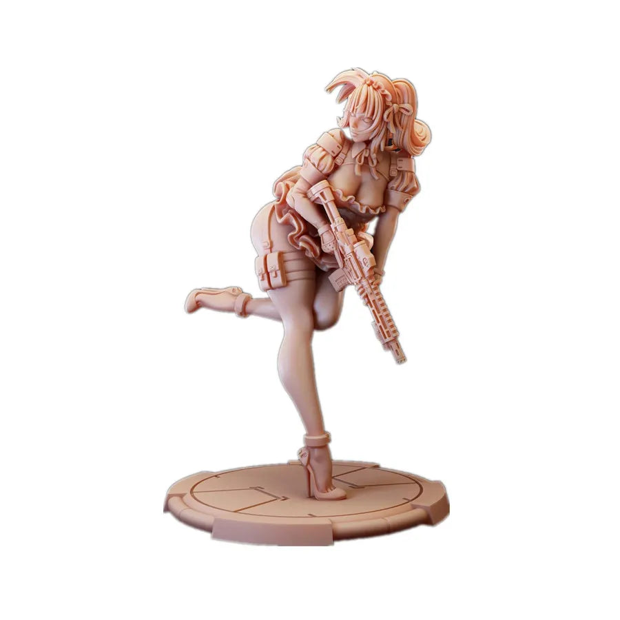 Modern Female Special Forces Operator 75mm Resin Figure Kit - 75mm resin model view 2